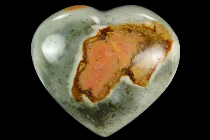Wide, Polychrome Jasper Heart - Madagascar #126714